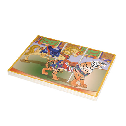 Carousel Splendor Postcards (envelopes included) - Bundles of 10, 30, 50 Pieces