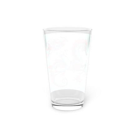 Mermaid & Sea Dragon Pint Glass – Ocean Guardian & Mythic Beauty