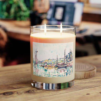 Concarneau by Paul Signac Scented Candle - Full Glass, 11oz - The White Tea & Fig, The Lavender & Sage, and The Ocean Mist & Moss