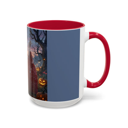 ♥️🎃 The Queen Of Hearts Halloween Masquerade Colorful Mug – Royal Halloween Fantasy