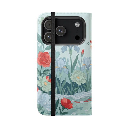 🌹💌 The Secret Rose Garden Courtship Flip Case – Art Deco Floral Romance
