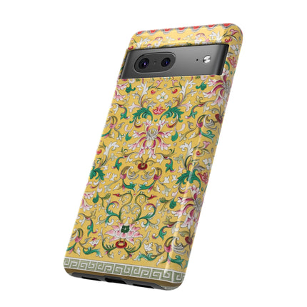 Yellow Botanical Pattern by Owen Jones Phone Cases