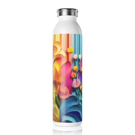 The Graceful Freesia Slim Water Bottle