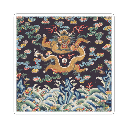 Rank Badge with Dragon with Deer Hooves Kiss-Cut Stickers (4 Sizes)
