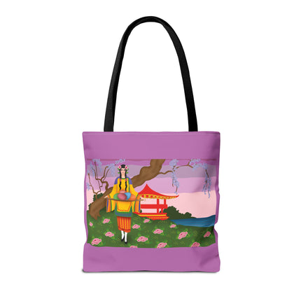 Elegance and Blooms: Vintage Glamour in Springtime Splendor Tote Bag (AOP)