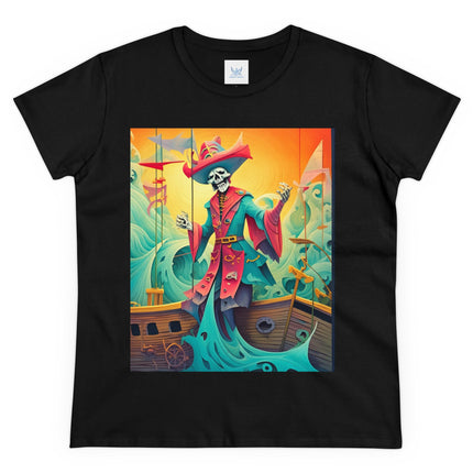 Skeleton Crew of the Misty Seas Women's Midweight Cotton Tee