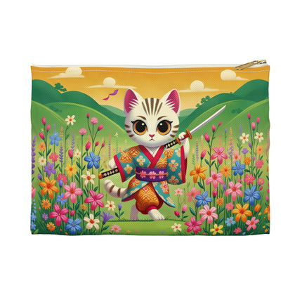 Samurai Kitten Accessory Pouch – Discipline, Grace & Playful Courage