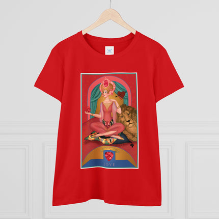 July & Ruby (from the Gem Series) by Sofia Chiostri Women's Midweight Cotton Tee