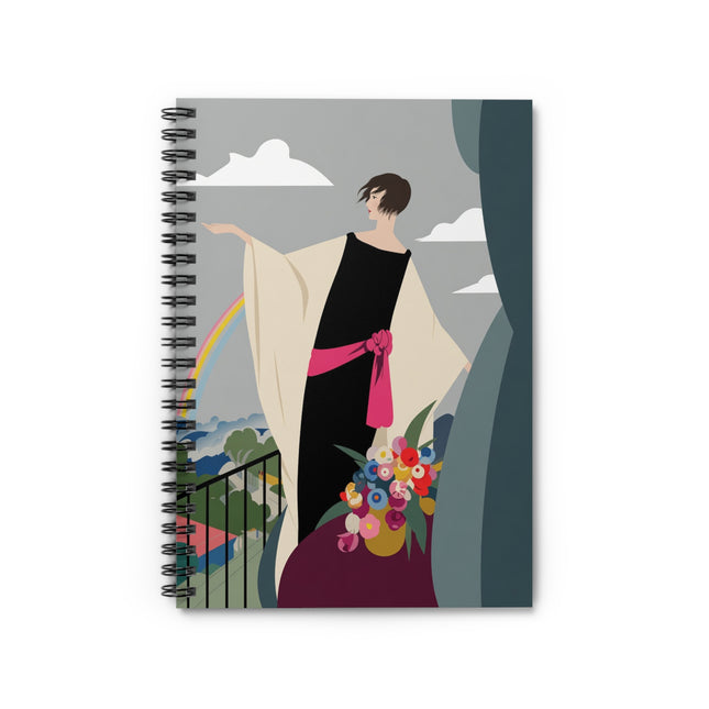 Rainbow Reverie Spiral Notebook – Elegant Renewal & Serene Beauty