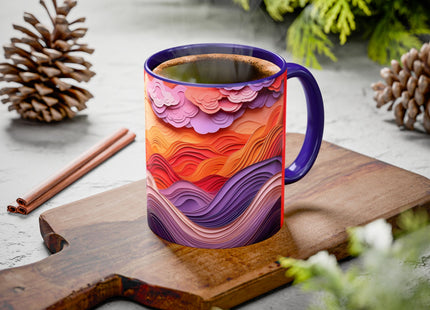 Dramatic Sunset Sky Colorful Mugs (11oz, 15oz)