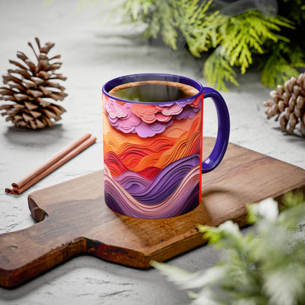 Dramatic Sunset Sky Colorful Mugs (11oz, 15oz)