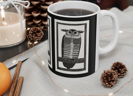 Horned Owl by Samuel Jessurun de Mesquita Ceramic Mug 11oz