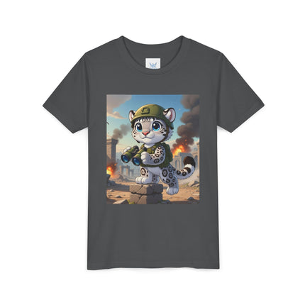 Snow Leopard Lookout Youth Short Sleeve Tee
