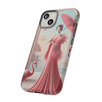 Petals, Porcelain, and Flamingos Phone Cases
