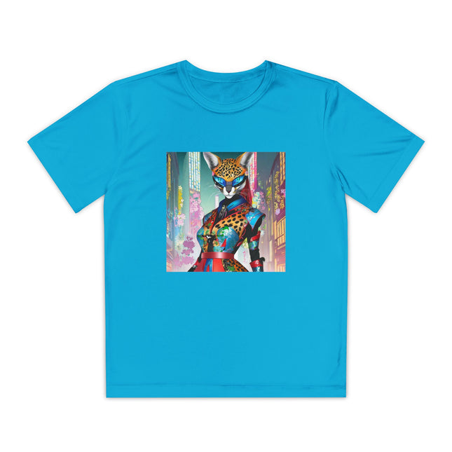 Cyber Cat Glamour Youth Competitor Tee