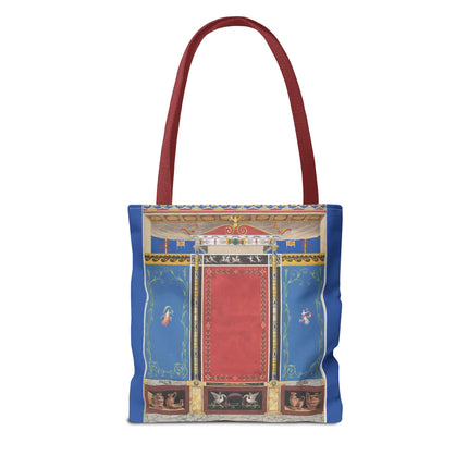 Trompe L’Oeil Designer Tote Bag – Columns, Swans and Vases (AOP)
