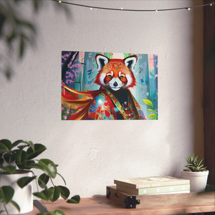 Cybernetic Red Panda Fine Art Posters