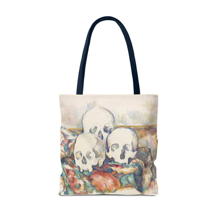 The Three Skulls by Paul Cézanne Tote Bag (AOP)