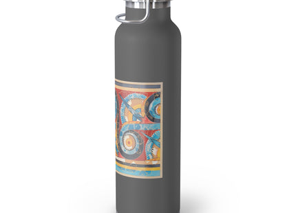 Reproduction of S-Spiral Frieze by Emile Gilliéron Copper Vacuum Insulated Bottle, 22oz