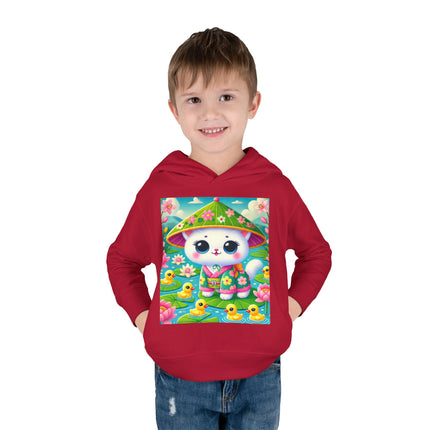 Lily Pond Stroll Toddler Pullover Fleece Hoodie