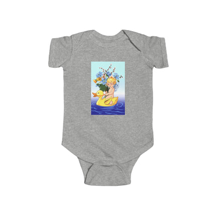 Bathing Adventures Baby Bodysuit – Whimsical Rubber Duck Water Play Design