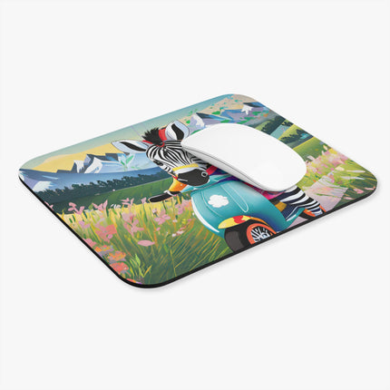 Stripes on Wheels Mouse Pad, Rectangle