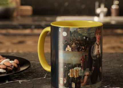 A Bar at the Folies-Bergère by Edouard Manet Colorful Mugs (11oz, 15oz)