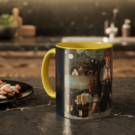 A Bar at the Folies-Bergère by Edouard Manet Colorful Mugs (11oz, 15oz)