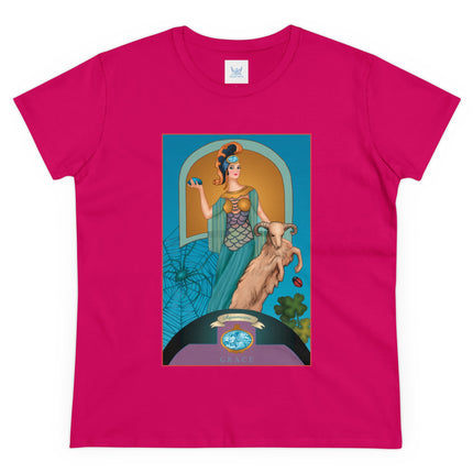March & Aquamarine (Gem Series) by Sofia Chiostri Women's Midweight Cotton Tee