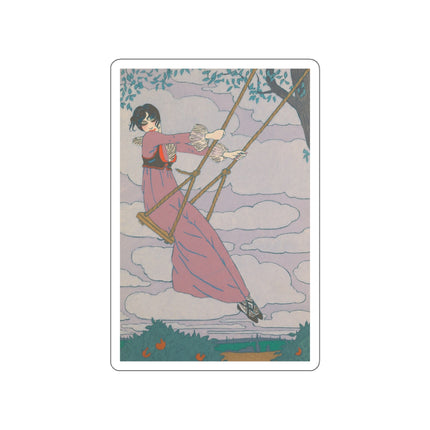 La balançoire by Georges Lepape Die-Cut Stickers (5 Sizes)
