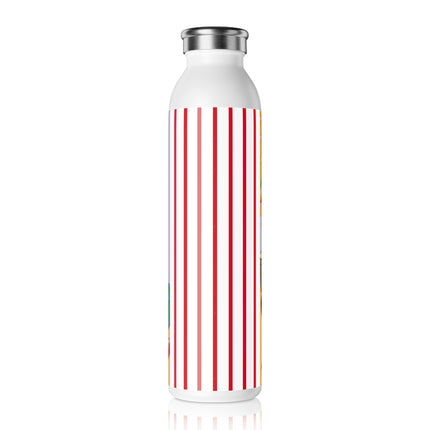 Art Deco Christmas Slim Water Bottle