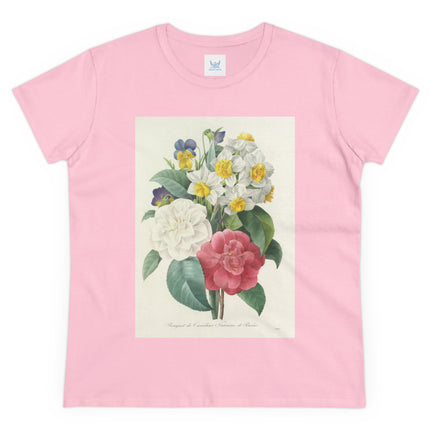 Choix des plus belles fleurs, Plate 015 by Pierre Joseph Redouté Women's Midweight Cotton Tee