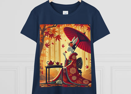Theatrical Harvest Rabbit Women's Midweight Cotton Tee