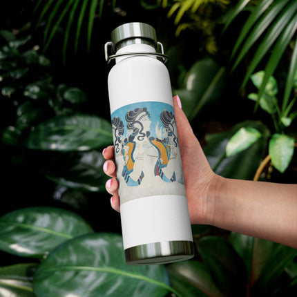 Reproduction of Ladies in Blue by Emile Gilliéron Copper Vacuum Insulated Bottle, 22oz