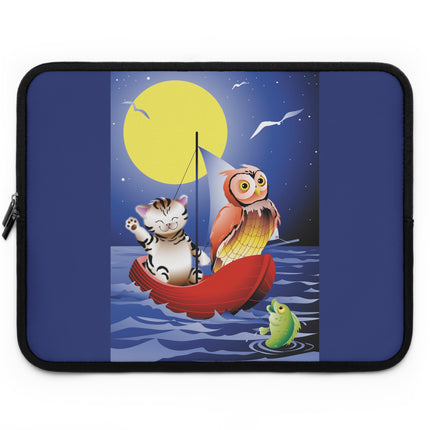 Embarking on a Moonlit Journey Laptop Sleeve