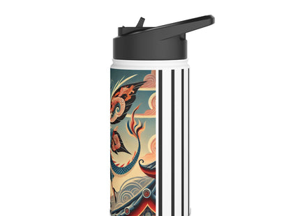 Dragon Fairy of the Temple Stainless Steel Water Bottle, Standard Lid