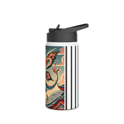 Dragon Fairy of the Temple Stainless Steel Water Bottle, Standard Lid