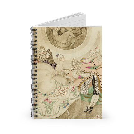 Sur talons rouges (On Red Heels) pl 01 by Gerda Wegener Spiral Notebook - Ruled Line