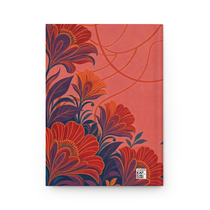 🌺❤️ The Scarlet Garden Reverie Hardcover Journal – Art Deco Fashion Romance