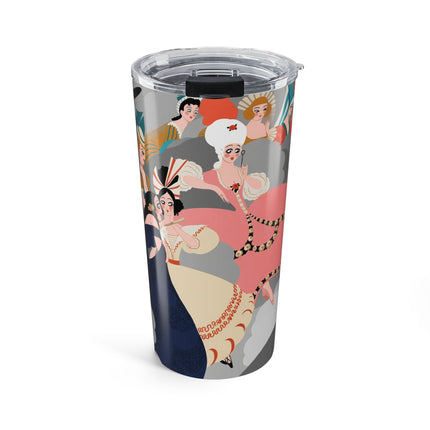 Celestial Masquerade 20oz Tumbler – Theatrical Elegance & Floating Whimsy