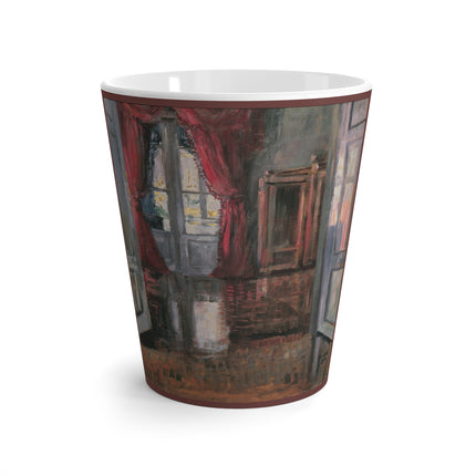 View into Leopold and Marie Czihaczek's Apartment by Egon Schiele Latte Mug
