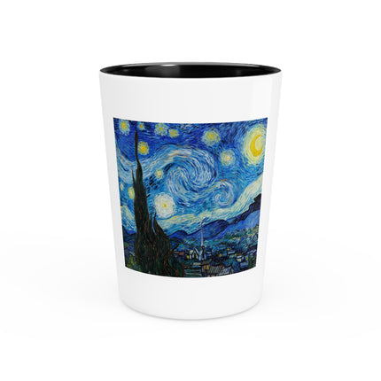 The Starry Night by Vincent Van Gogh Ceramic Shot Glass