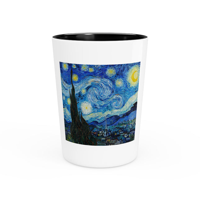 The Starry Night by Vincent Van Gogh Ceramic Shot Glass
