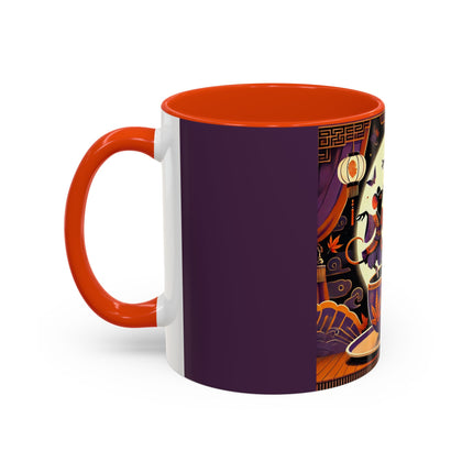 Theatrical Halloween Mice on Teacup Colorful Mugs (11oz, 15oz)