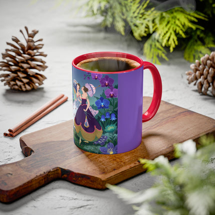 The Ladies Of The Moonlit Garden Colorful Mugs – Art Deco Floral Elegance