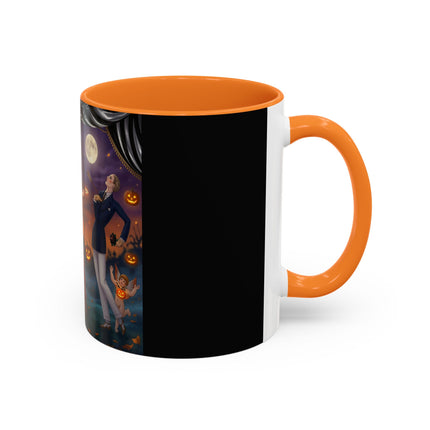 🏹🎃 Cupid's Arrow At Pumpkin Moon Manor Colorful Mug – Romantic Halloween Charm