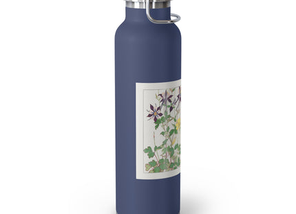 Aquilegia Flower by Tanigami Kônan Copper Vacuum Insulated Bottle, 22oz