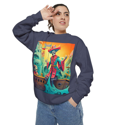 Skeleton Crew of the Misty Seas Unisex Garment-Dyed Sweatshirt
