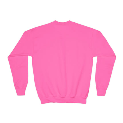 Black Cat in Kimono Youth Crewneck Sweatshirt