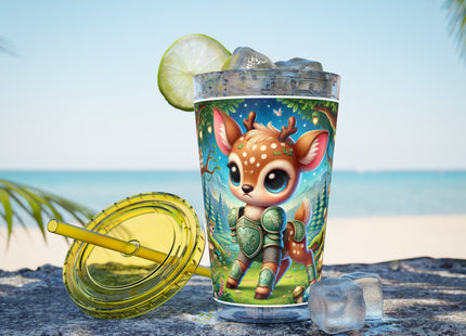 Fawn Defender Sunsplash Tumbler with Straw, 16oz